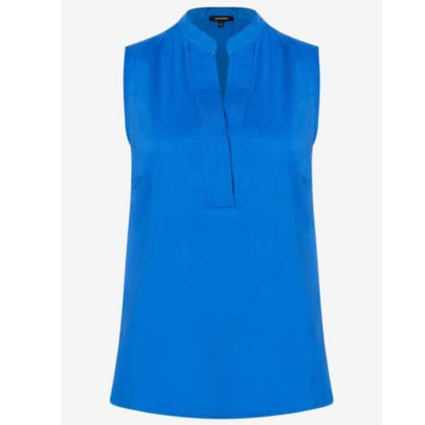 Blusentop in royal blau , Bluse ohne Arm, lockere Form, leichtes Top von More & More Artikel 41062590 0331 bei Mode Sabine Lemke in der Modeboutique in Winnenden im Remstal oder im onlineshop einkaufen
