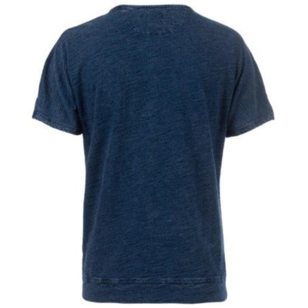 Damen T-Shirt mit floralem Print von in indigoblau, jeans Blau von Soquesto Artikel 6180-504231, Shirt mit kurzem Arm