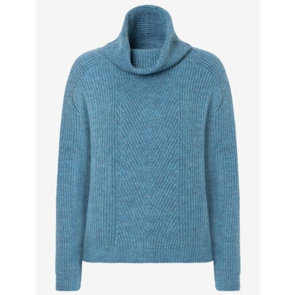 Rollkragenpullover für Damen von More & More in blau bei Mode Sabine Lemke im Onlineshop oder im Geschäft in Winnenden einkaufen