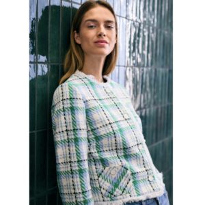 Karierter Cardigan von More & More